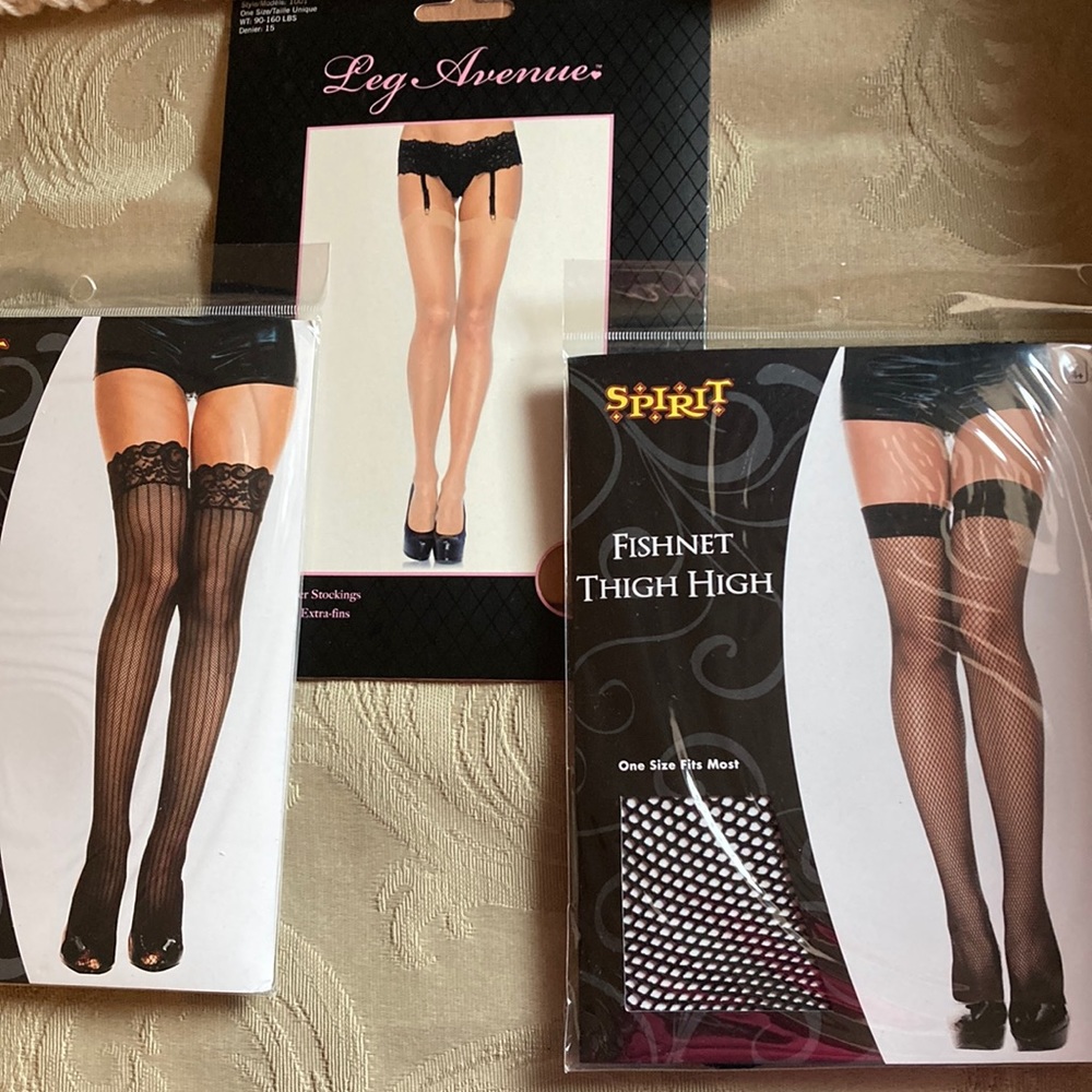 Thigh high stocking bundle